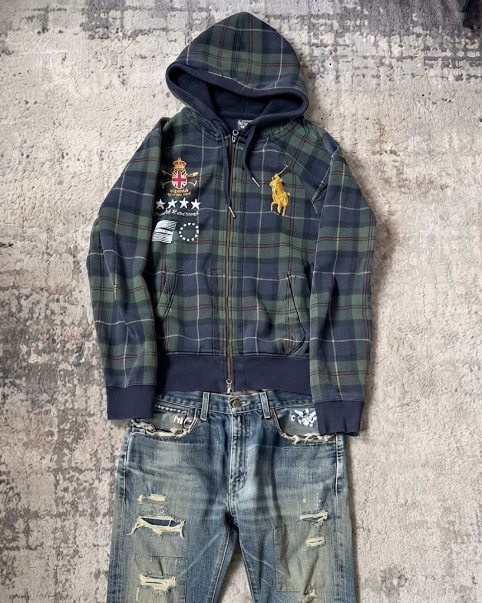 Polo Zip Hoodie