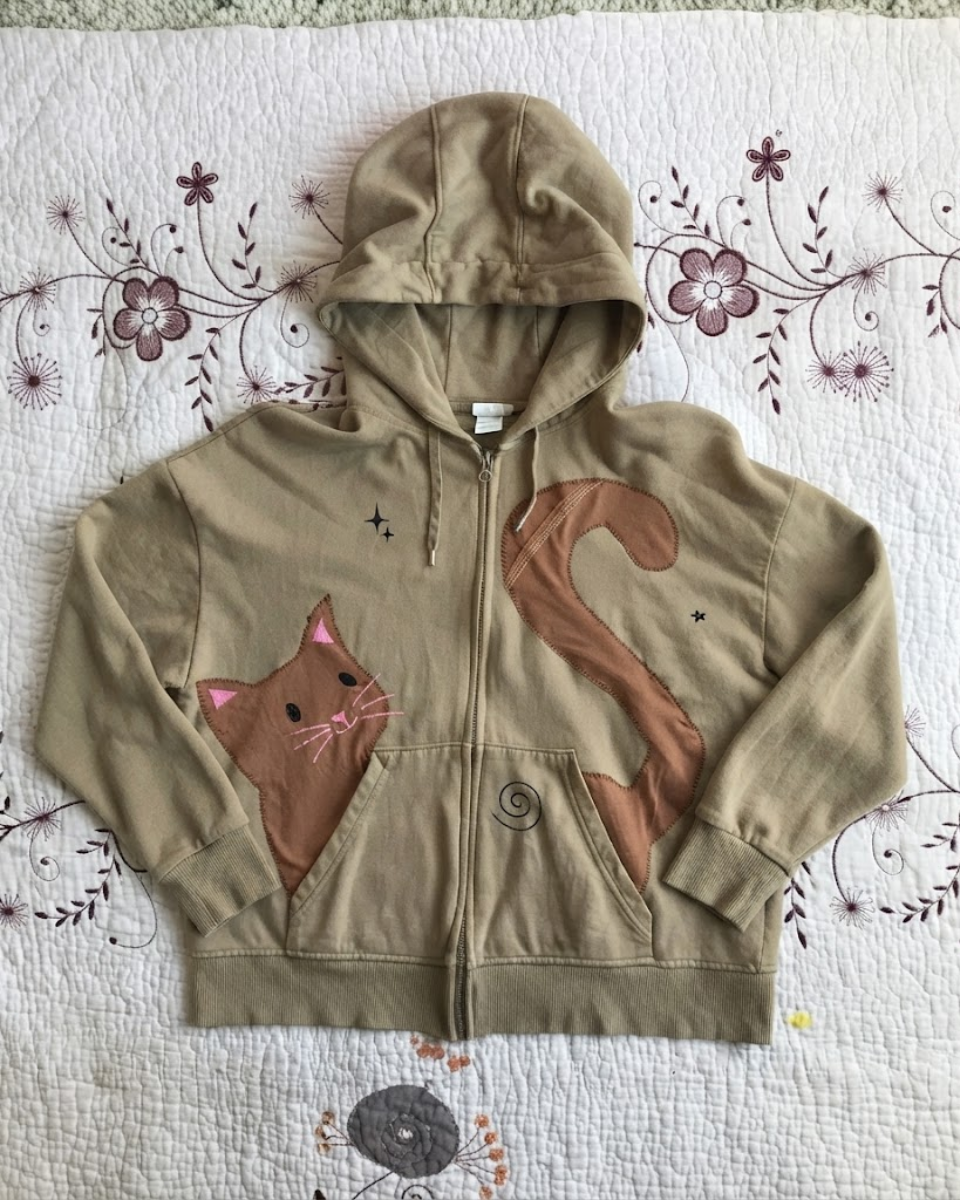 Cat Pocket Hoodie