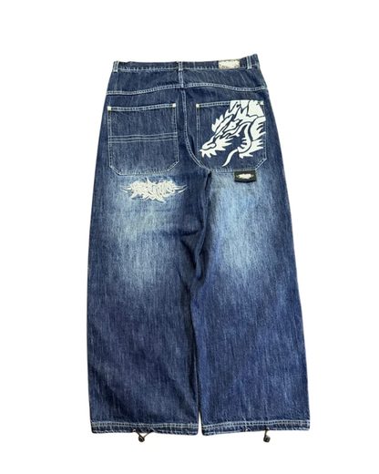 Y2K Dragon Baggy Jeans