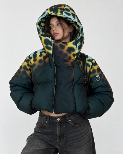 Cheetah Cropped Puffer