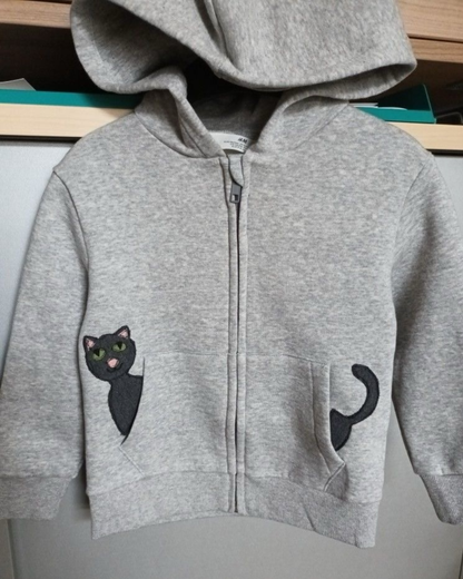 Cat Pocket Hoodie