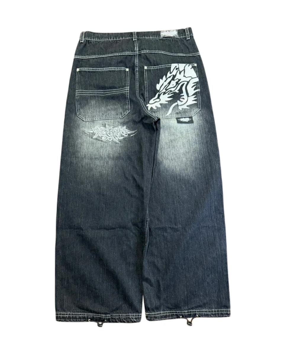 Y2K Dragon Baggy Jeans