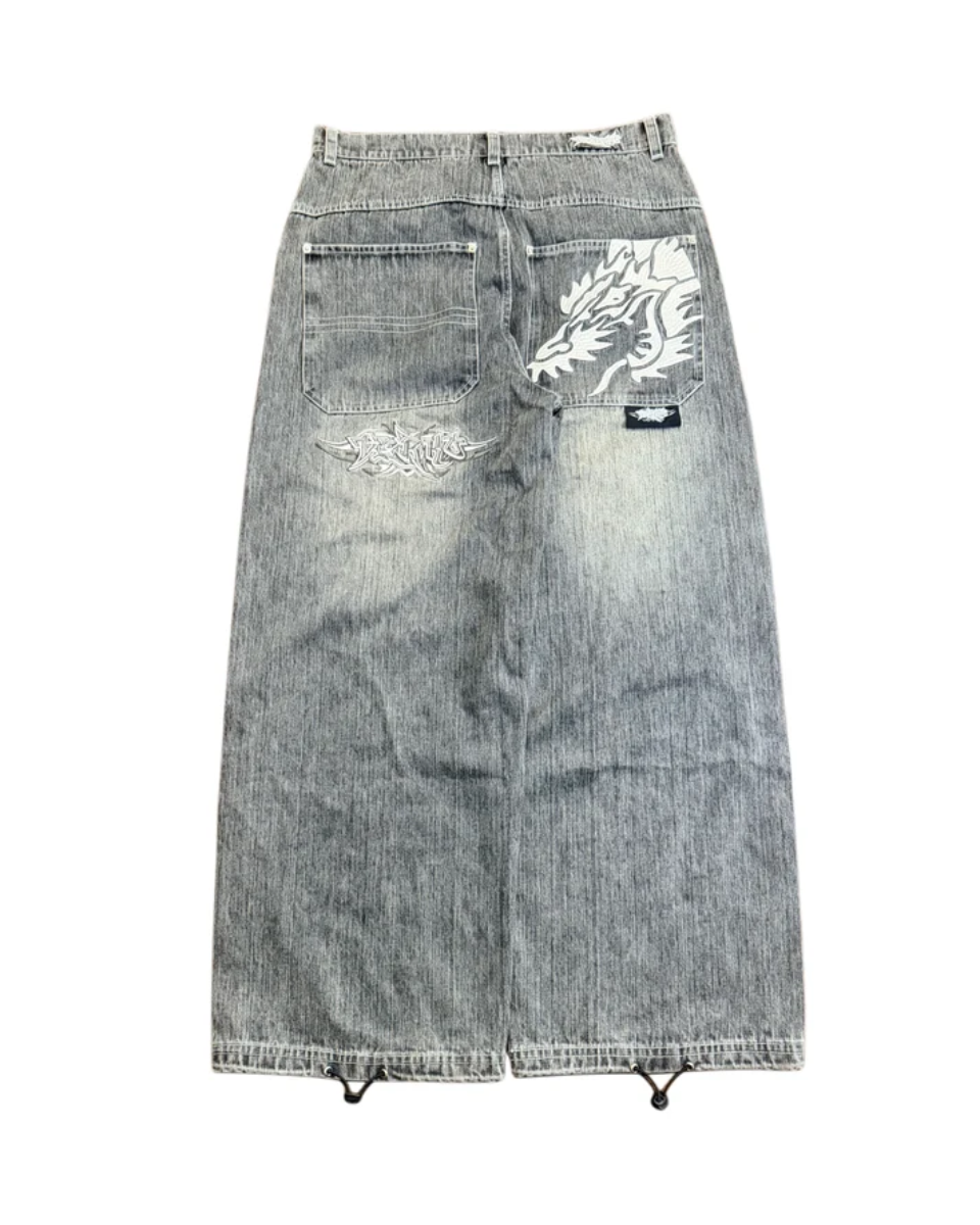 Y2K Dragon Baggy Jeans