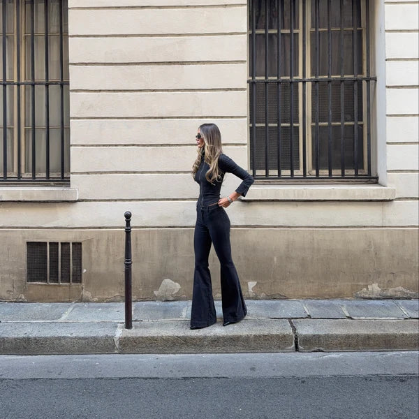Navy Denim Jumpsuit
