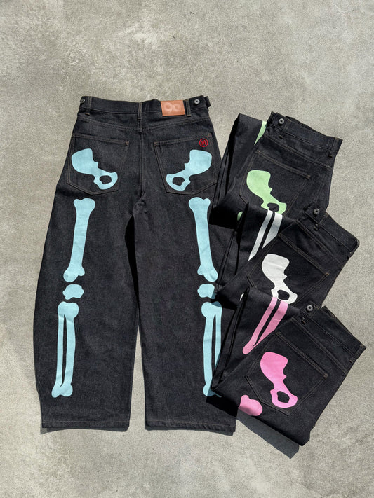 Bone Hands Denim Pants