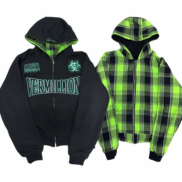 "Biohazard" Reversible Zip