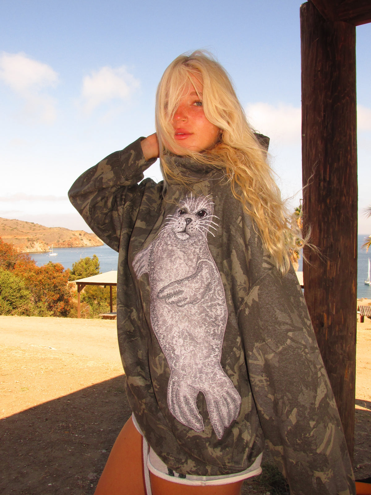 Seal Graphic Hoodie