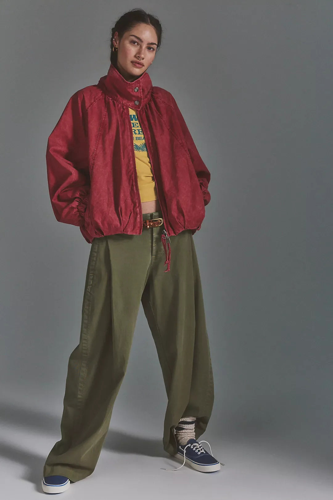 Funnel-Neck Windbreaker