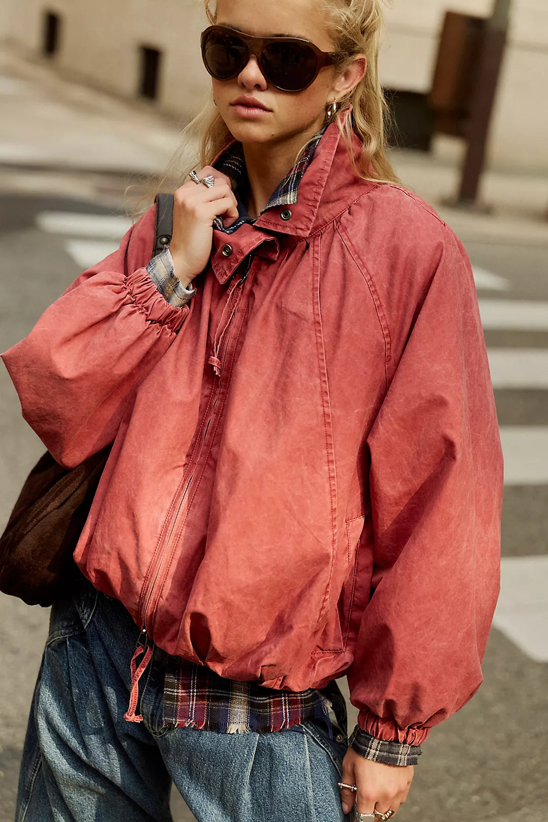 Funnel-Neck Windbreaker