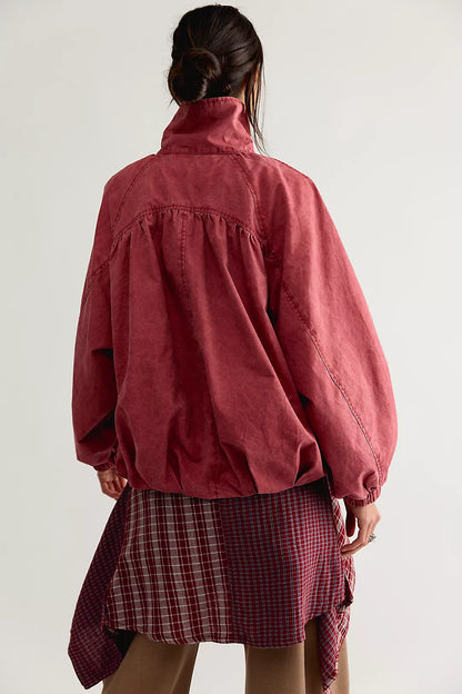 Funnel-Neck Windbreaker